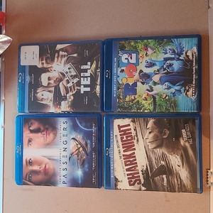 Blu Ray DVDs 4 pack